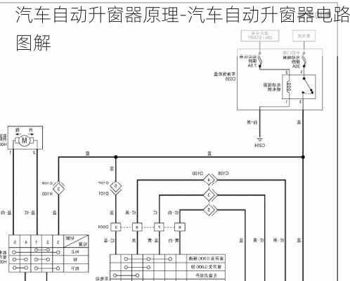 汽車自動升窗器原理-汽車自動升窗器電路圖解