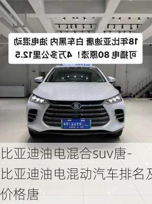 比亞迪油電混合suv唐-比亞迪油電混動(dòng)汽車排名及價(jià)格唐