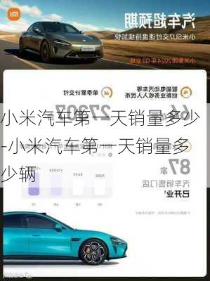 小米汽車第一天銷量多少-小米汽車第一天銷量多少輛