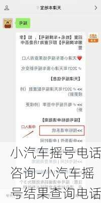 小汽車搖號電話咨詢-小汽車搖號結(jié)果查詢電話