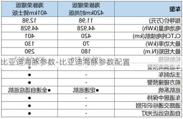 比亞迪海豚參數(shù)-比亞迪海豚參數(shù)配置