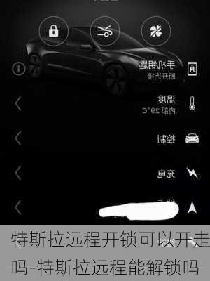 特斯拉遠(yuǎn)程開鎖可以開走嗎-特斯拉遠(yuǎn)程能解鎖嗎