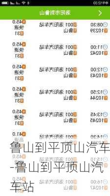 魯山到平頂山汽車(chē)-魯山到平頂山汽車(chē)站