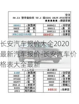 長(zhǎng)安汽車報(bào)價(jià)大全2020最新汽車報(bào)價(jià)-長(zhǎng)安汽車價(jià)格表大全最新