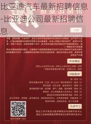 比亞迪汽車最新招聘信息-比亞迪公司最新招聘信息