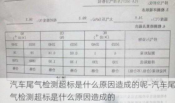 汽車尾氣檢測(cè)超標(biāo)是什么原因造成的呢-汽車尾氣檢測(cè)超標(biāo)是什么原因造成的