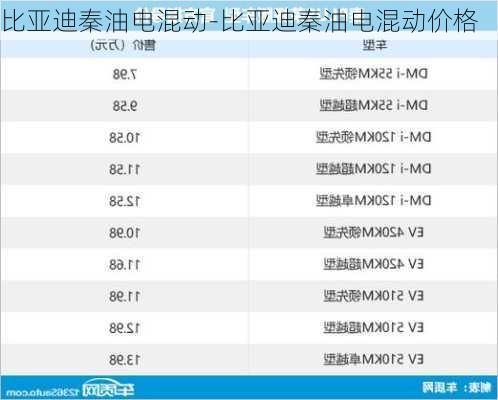 比亞迪秦油電混動-比亞迪秦油電混動價格