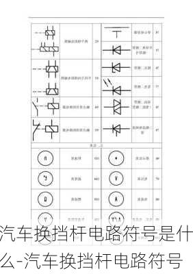 汽車換擋桿電路符號是什么-汽車換擋桿電路符號