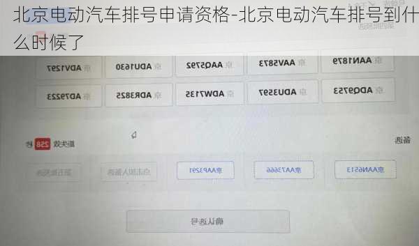 北京電動(dòng)汽車排號(hào)申請資格-北京電動(dòng)汽車排號(hào)到什么時(shí)候了