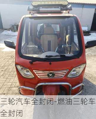 三輪汽車全封閉-燃油三輪車全封閉