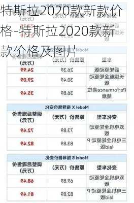 特斯拉2020款新款價(jià)格-特斯拉2020款新款價(jià)格及圖片