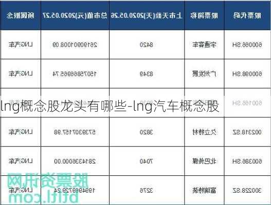 lng概念股龍頭有哪些-lng汽車概念股