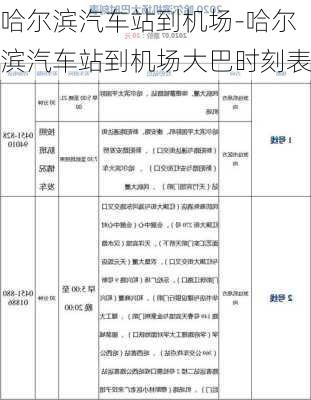 哈爾濱汽車站到機(jī)場(chǎng)-哈爾濱汽車站到機(jī)場(chǎng)大巴時(shí)刻表