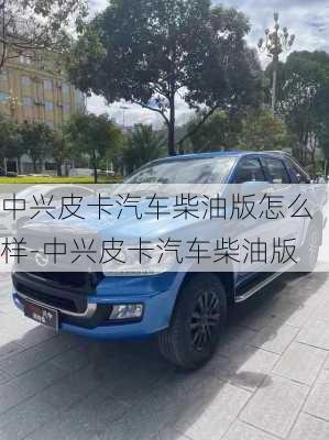 中興皮卡汽車柴油版怎么樣-中興皮卡汽車柴油版