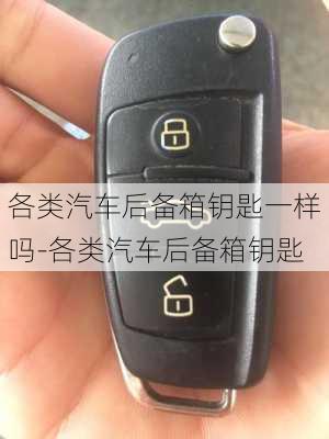 各類汽車后備箱鑰匙一樣嗎-各類汽車后備箱鑰匙