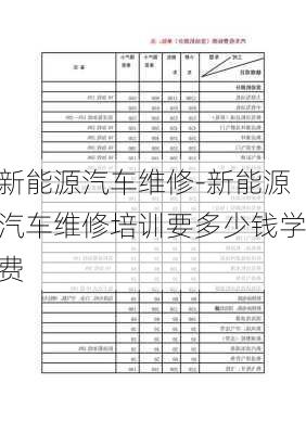 新能源汽車維修-新能源汽車維修培訓(xùn)要多少錢學(xué)費(fèi)