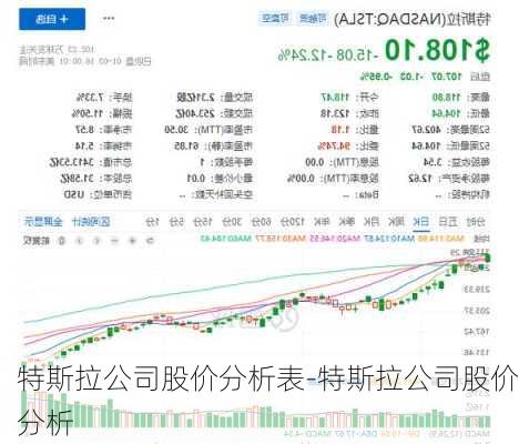 特斯拉公司股價分析表-特斯拉公司股價分析