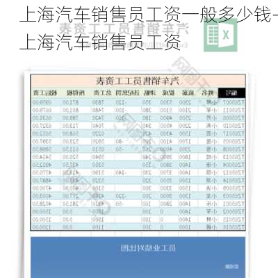 上海汽車銷售員工資一般多少錢-上海汽車銷售員工資