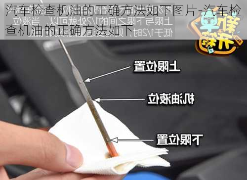 汽車檢查機油的正確方法如下圖片-汽車檢查機油的正確方法如下