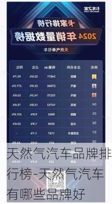 天然氣汽車品牌排行榜-天然氣汽車有哪些品牌好