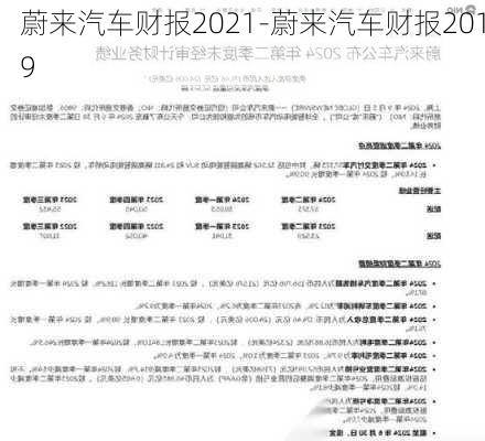 蔚來汽車財報2021-蔚來汽車財報2019