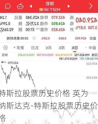 特斯拉股票歷史價格 英為 納斯達克-特斯拉股票歷史價格