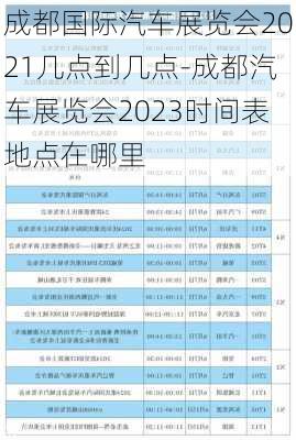 成都國際汽車展覽會(huì)2021幾點(diǎn)到幾點(diǎn)-成都汽車展覽會(huì)2023時(shí)間表地點(diǎn)在哪里