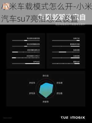 小米車載模式怎么開-小米汽車su7亮相怎么設(shè)置