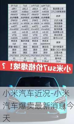 小米汽車近況-小米汽車爆賣最新消息今天