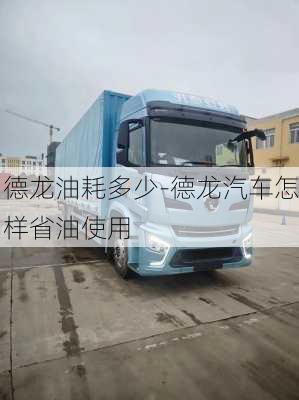 德龍油耗多少-德龍汽車怎樣省油使用