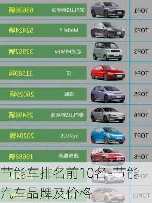 節(jié)能車排名前10名-節(jié)能汽車品牌及價(jià)格