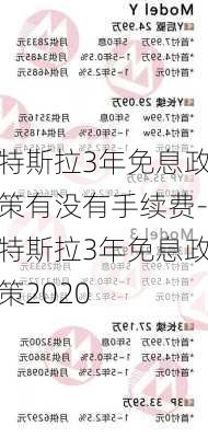 特斯拉3年免息政策有沒(méi)有手續(xù)費(fèi)-特斯拉3年免息政策2020